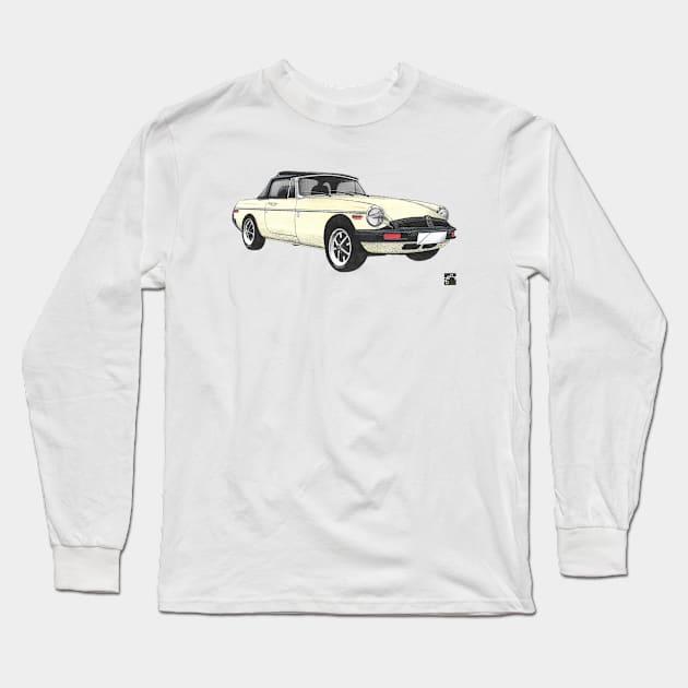 Geo3Doodles MGB Doodle Long Sleeve T-Shirt by Geo3doodles